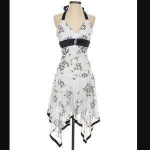 Taboo Size M Cocktail dress black, white silver with lining